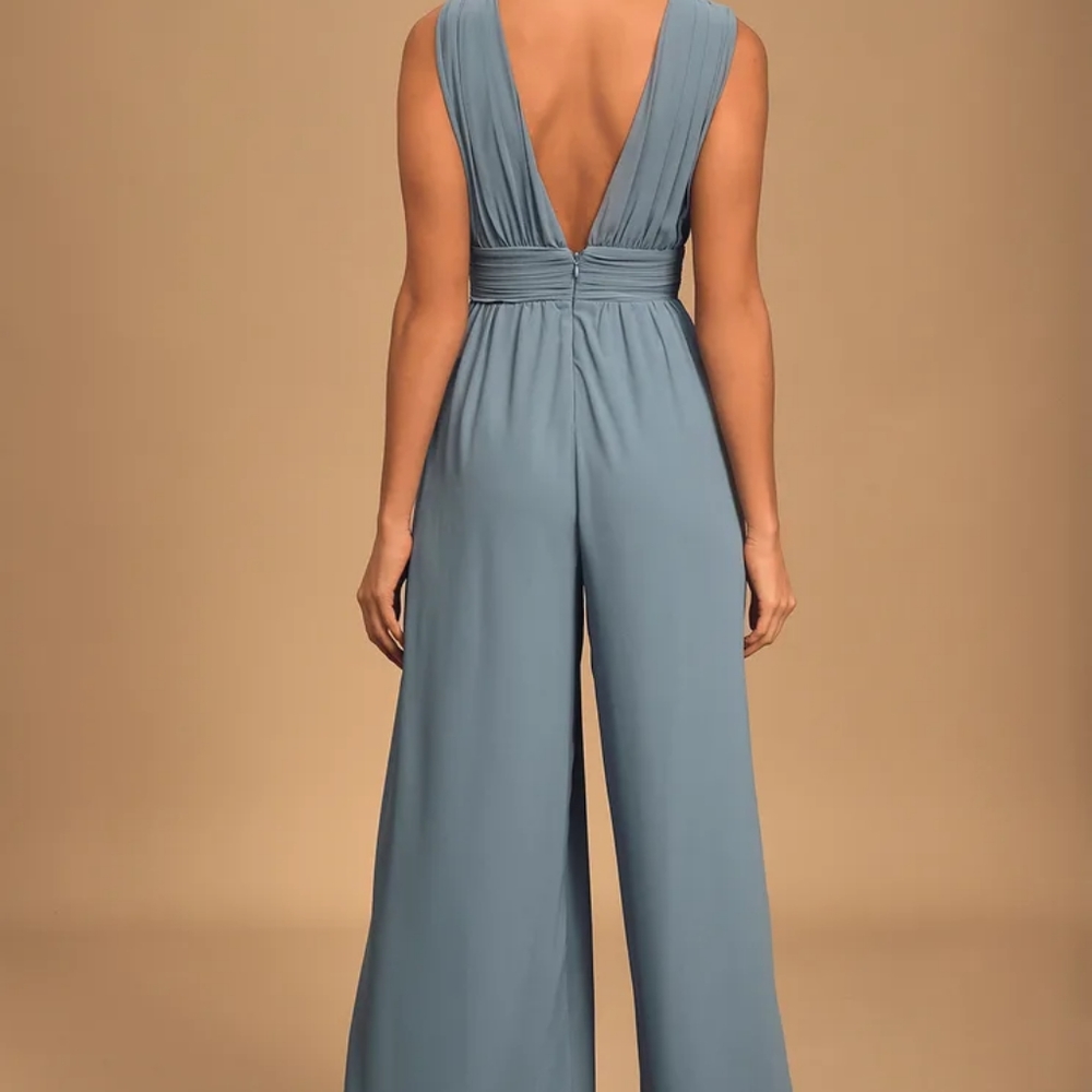 Slate blue jumpsuit from lulus.com